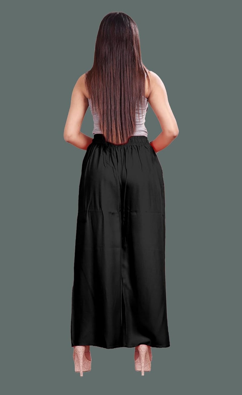 VIG TRENDS Women's Wide Leg Palazzo Pants, High Waist with Drawstring, Casual Loose Fit Trousers - Image 4